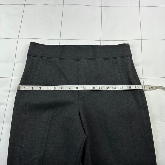 Spanx Pants Womens Medium Gray Perfect Fit Ponte Slim Straight Pull On Smoothing - Picture 8 of 12